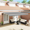 vidaXL Struttura per Tenda in Alluminio Retrattile 400 x 300 cm Bianco