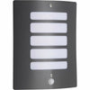Aplique de Pared Brilliant Todd Exterior Detector de Movimiento Antracita Metal 60 W E27