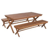 Home ESPRIT Tavolo da Pranzo Teca 200 x 100 x 78 cm Marrone