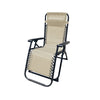 Marbueno Sdraio Pieghevole Acciaio Gravità Zero 90x108x66 cm Beige