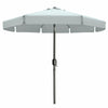 Marbueno Sombrilla Acero 8 Varillas D300 cm Polyester Blanco Jardin, Piscina y Terraza 10491