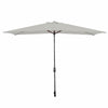 Marbueno Ombrellone Rettangolare 8 Stecche in Acciaio 200 x 300 cm Bianco