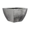 Mica Decorations Silver Ceramic Vase