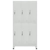 vidaXL Taquilla con Llave de 6 Compartimentos de Acero 90x45x180 cm