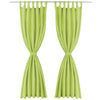vidaXL 2 Pz Tende in Micro Raso con Passanti 140x225 cm Verdi