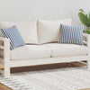 vidaXL Cojines de Exterior Set de 2 Impermeables a Rayas 45x45 cm Azul