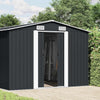 vidaXL Caseta de Jardín de Acero Galvanizado 257x392x181 cm Antracita