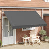 vidaXL Tenda da Sole Retrattile Manuale 350 cm Antracite