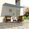 Tenda da Sole Retrattile in Acciaio e Poliestere 180 gr/㎡ 300×150 cm Blu e Bianco