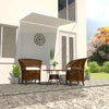 vidaXL Retractable Awning Steel and Polyester 150x150 cm Cream