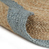 vidaXL Tappeto Lavorato a Mano in Juta con Bordo Verde Oliva 120 cm