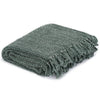 Stone Washed Soft Cotton Throw 125x150 cm - Dark Green