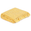 vidaXL Cotton Bedspread 125x150 cm Mustard Yellow