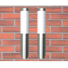vidaXL Outdoor Wall Lights, Stainless Steel, Set of 2, 6 x 36 cm, Silver