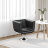 vidaXL Sedia da Bar Nero in Similpelle