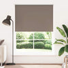 vidaXL Tenda a rullo oscurante 144,4x230 cm Tessuto Larghezza 140 cm caffè