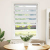 Elegant White Zebra Roller Blind - 50x100 cm