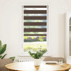 vidaXL Tenda a rullo zebrata 100% Poliestere 80x150 cm Caffè