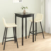 vidaXL Mesa de Bar de MDF Negro 55x55x107 cm