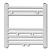 vidaXL Radiatore Centrale Portasciugamano Dritto 480 x 480 mm
