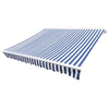 vidaXL Replacement Awning Fabric 100% Polyester 3 x 2.5 m Blue/White