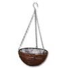 vidaXL Round Willow Hanging Basket 25 x 13 cm Brown, Set of 4