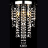 vidaXL Lampadario in Metallo Bianco con Perline in Cristallo