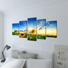 vidaXL Set Stampa su Tela da Muro Girasole 200 x 100 cm