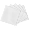vidaXL Tovaglioli da Tavola 100 pezzi 100% Poliestere 50 x 50 cm Bianchi