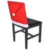 vidaXL Fundas de Respaldo de Silla de Fieltro de Poliéster 51x53 cm Rojo y Blanco (Set de 6)