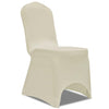 vidaXL Fodere Elastiche 4 pz per Sedie Crema