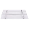 vidaXL Door Canopy, 150x90 cm, PET and Steel, Silver and Transparent