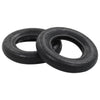 Set 2 Ruote e 2 Camere d'Aria Rinforzate per Carriola - 3.50-8 4PR, Max 120 kg