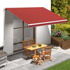 vidaXL Replacement Awning Fabric 4.5x3 m Polyester Orange and Brown