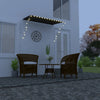 vidaXL Toldo Retráctil con LED 300x150 cm Antracita