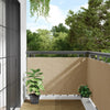 vidaXL Paravento da Balcone Impermeabile in Tessuto Oxford 90x500 cm Beige