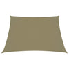 vidaXL Toldo vela trapezoidal de tela Oxford 2/4x3 m Beige