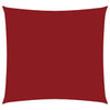 vidaXL Vela Parasole Quadrata Tessuto Oxford Rivestito PU 3,6x3,6 m Rosso