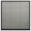 Zanzariera Plissettata Alluminio 120×120 cm Antracite