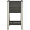 vidaXL Raised Planter in WPC with Shelf 50x50x90 cm Grey