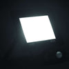 Foco LED vidaXL con sensor 50 W 23 x 19,5 x 5 cm Negro