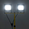 vidaXL Faretto a LED con Treppiede 2x50 W 7000 lm, Altezza Regolabile (79-172,5) cm, Nero