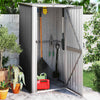 vidaXL Caseta de Jardín de Acero Galvanizado 118,5x97x209,5 cm Antracita