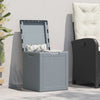 vidaXL Garden Storage Box, 90 L, 43x44x51 cm, Grey Wood-Effect PP