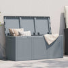 vidaXL Garden Storage Box, Polypropylene, 270 L, 118.5x44.5x51 cm, Grey