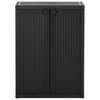 vidaXL Armario de Jardín Negro 65x45x88 cm de Ratán PP