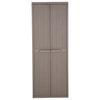 vidaXL Garden Storage Cabinet Brown 65x45x172 cm PP Wood-Look
