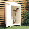 vidaXL Cobertizo de Jardín Madera Maciza de Abeto 55x52x112 cm Blanco