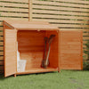vidaXL Solid Fir Wood Garden Shed, 102x52x112 cm, Brown