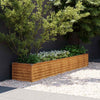 vidaXL Garden Raised Bed, Corten Steel, 291x50x36 cm, Rust
